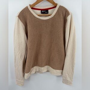 Marmot CN Sherpa front long sleeve crewneck sweatshirt women’s XL outdoor cozy